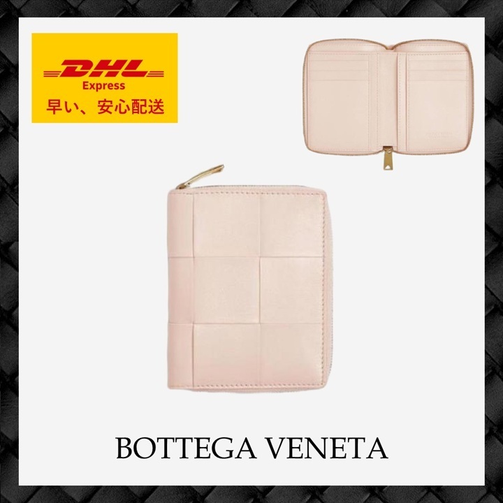 BOTTEGA VENETA◆カセットコンパクト ラウンドジップウォレット
