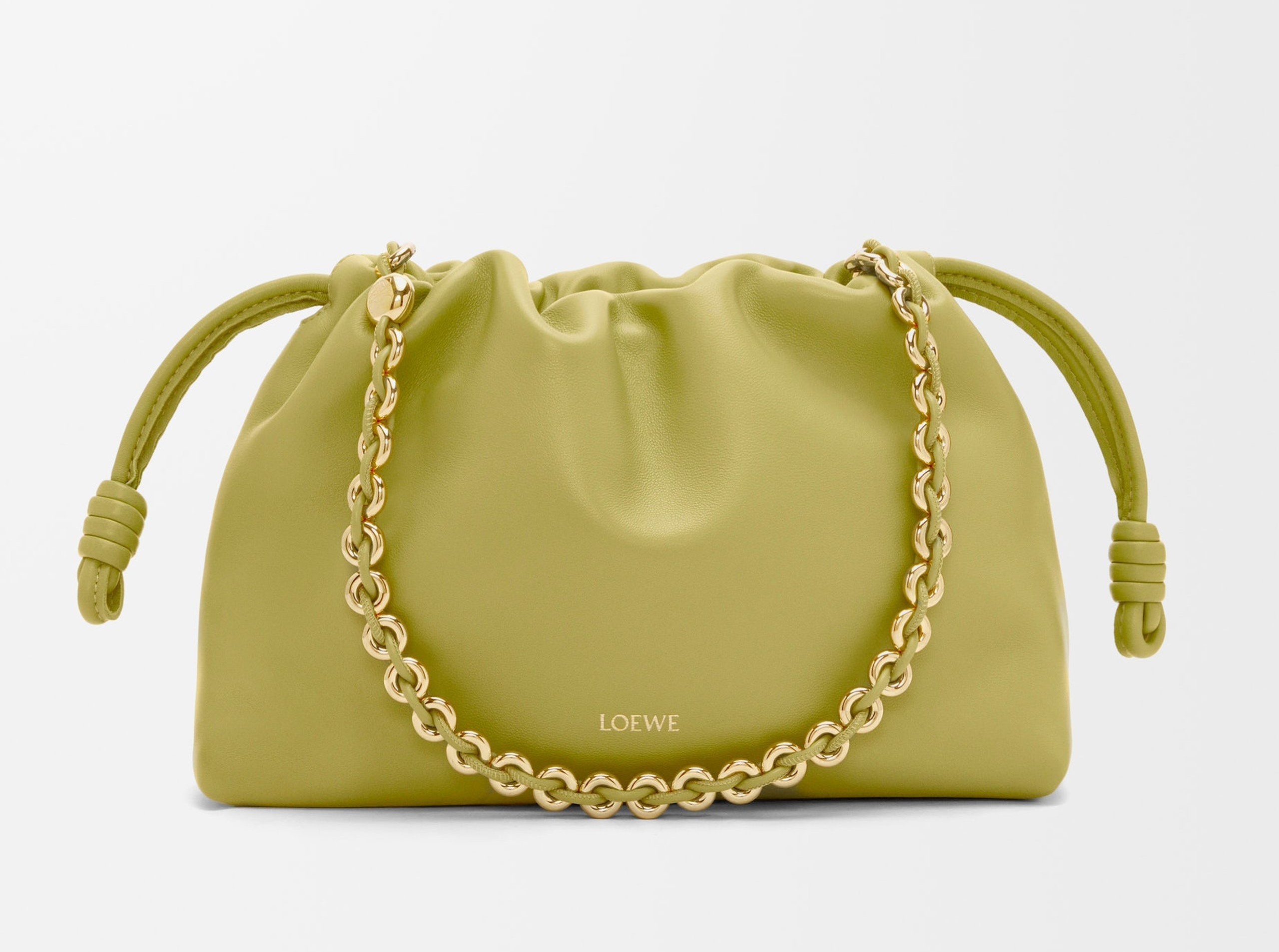 関税込国内発送 LOEWEフラメンコパース ミディアム LIGHT MOSS