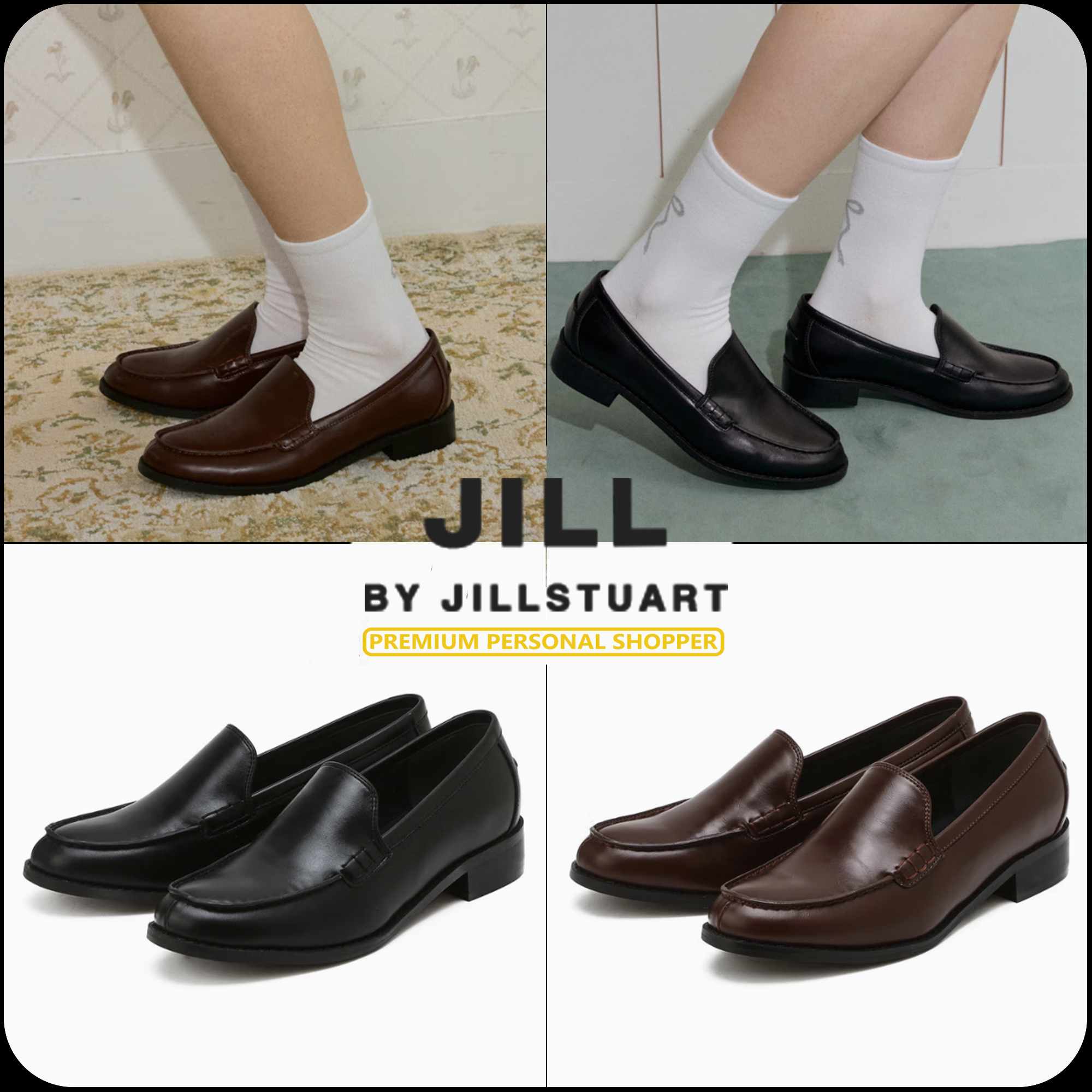 [JILLSTUART]★25SS★韓国人気★ALLEN SLIM ROUND BASIC LOAFER