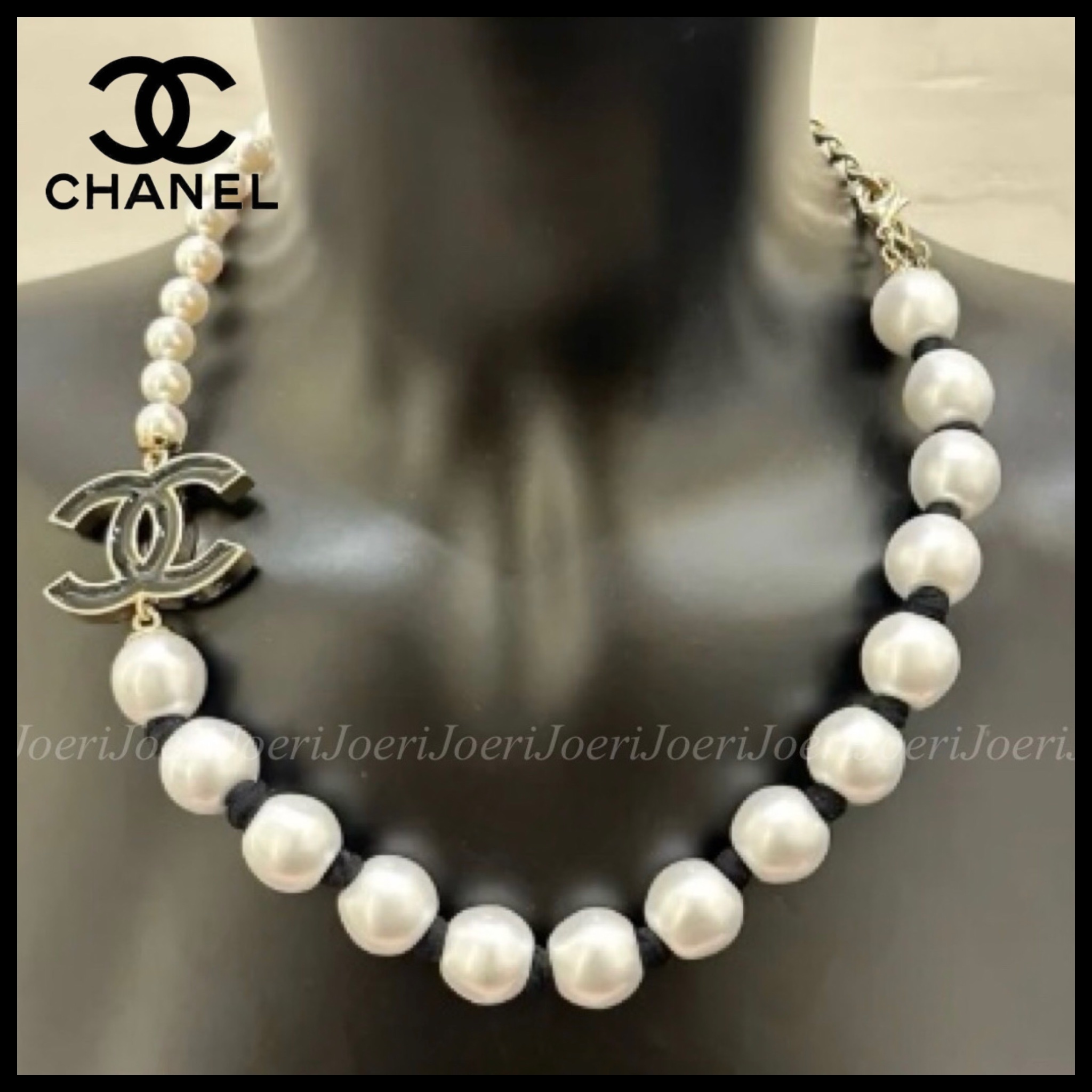 【パールが美しい♡】CHANEL CCロゴ ネックレス