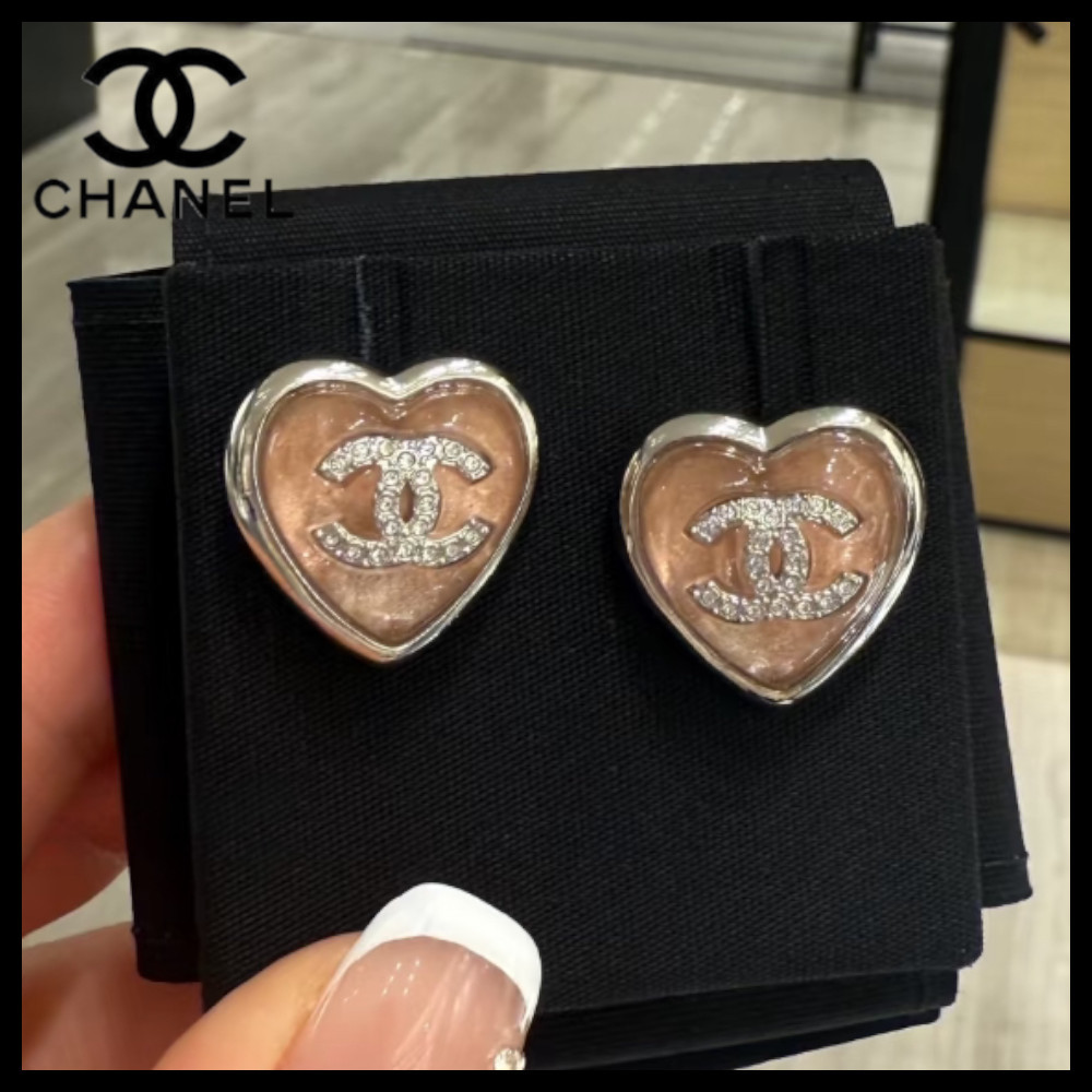 【甘過ぎなくて可愛い♪】CHANEL☆ピアス 甘過ぎないピンクが可愛い♪】CHANEL ピアス