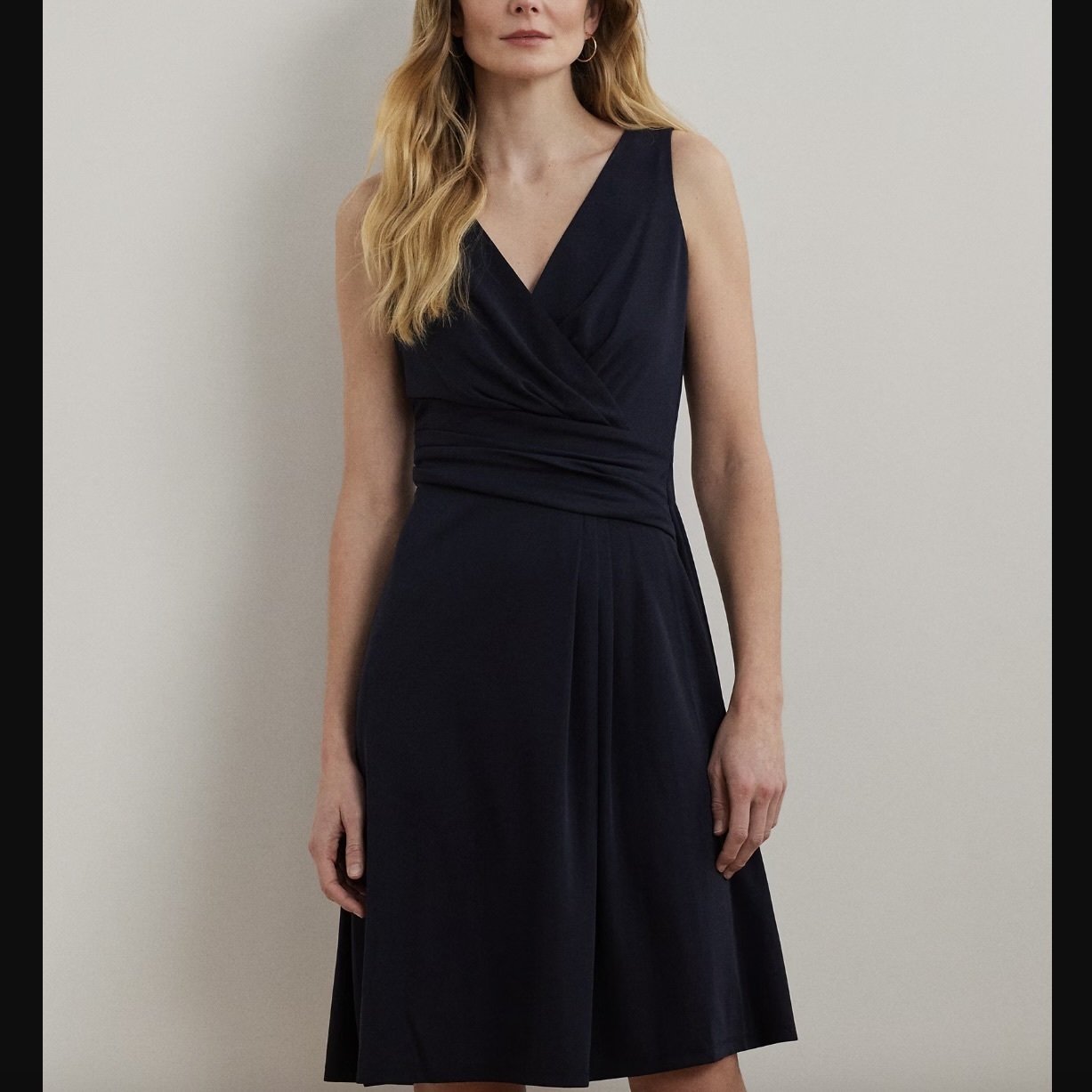 【RALPH LAUREN】サープリス ノースリーブ ジャージードレス RALPH LAUREN】サープリス ノースリーブ ジャージードレス