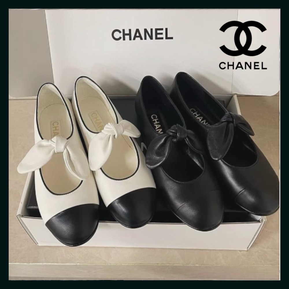 【25P リボンが可愛い♡】CHANEL パンプス
