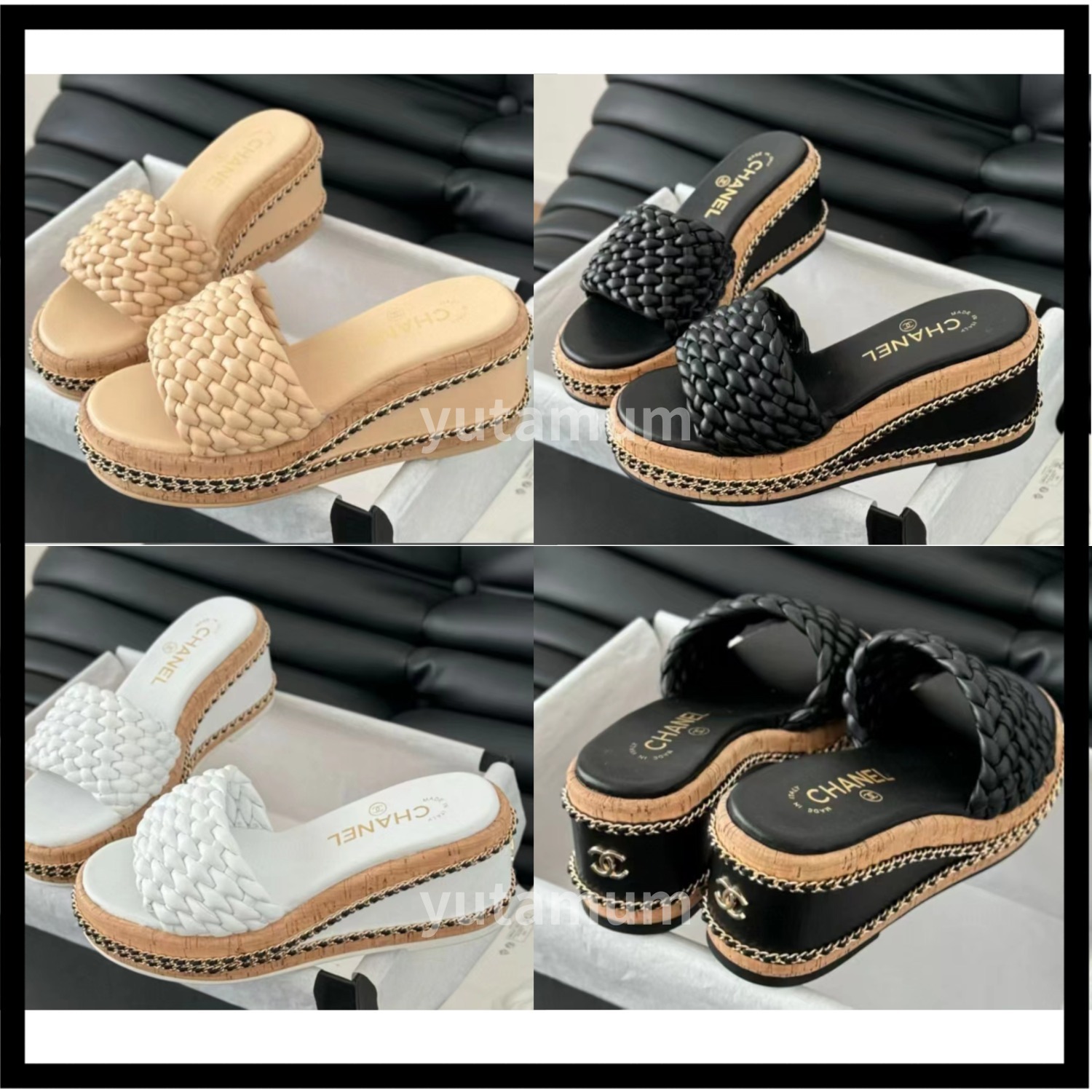 【スタイルアップを叶えてくれる♪】CHANEL サンダル お洒落にスタイルアップ♪】CHANEL サンダル 3色 チェーン