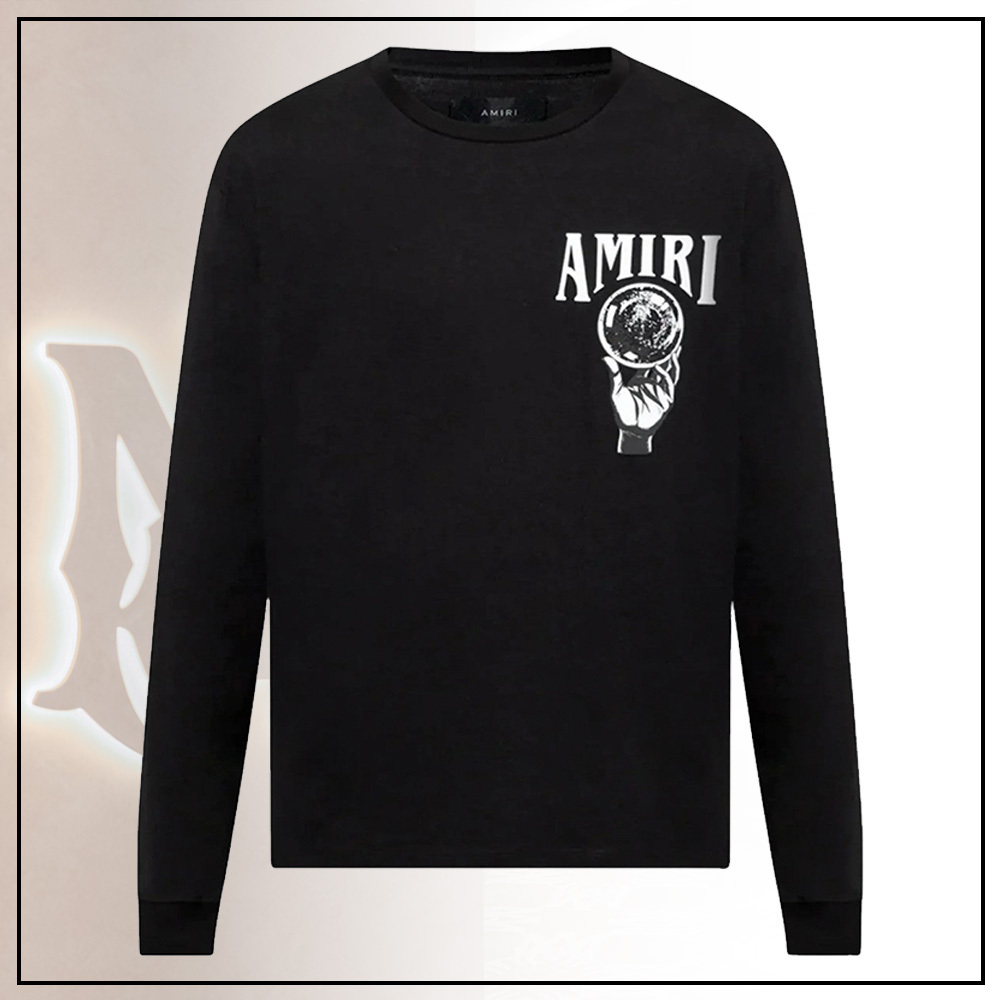 AMIRI クリスタルボール 長袖Tシャツ 人気モデル