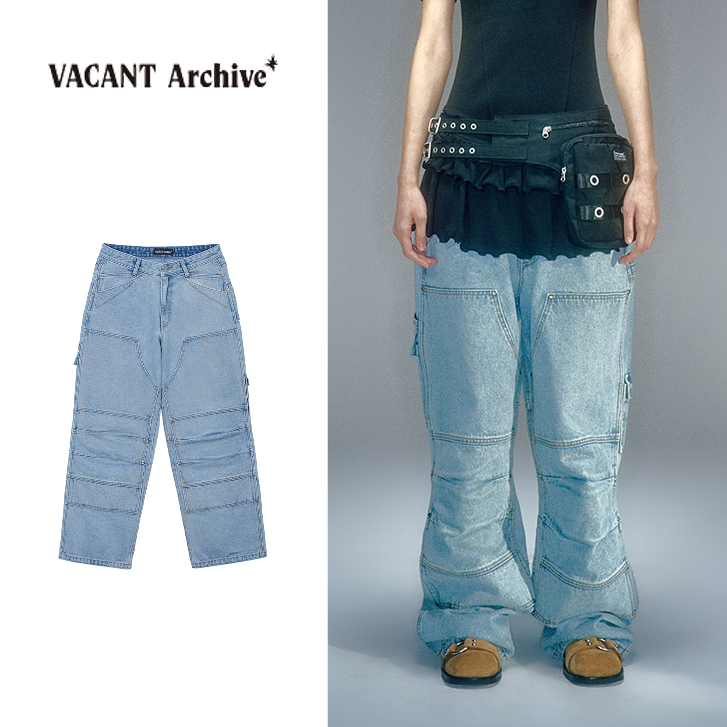 デニム・ジーパン VACANT Archive : 25SS / VANON CARPENTER PANTS (LIGHT BLUE)