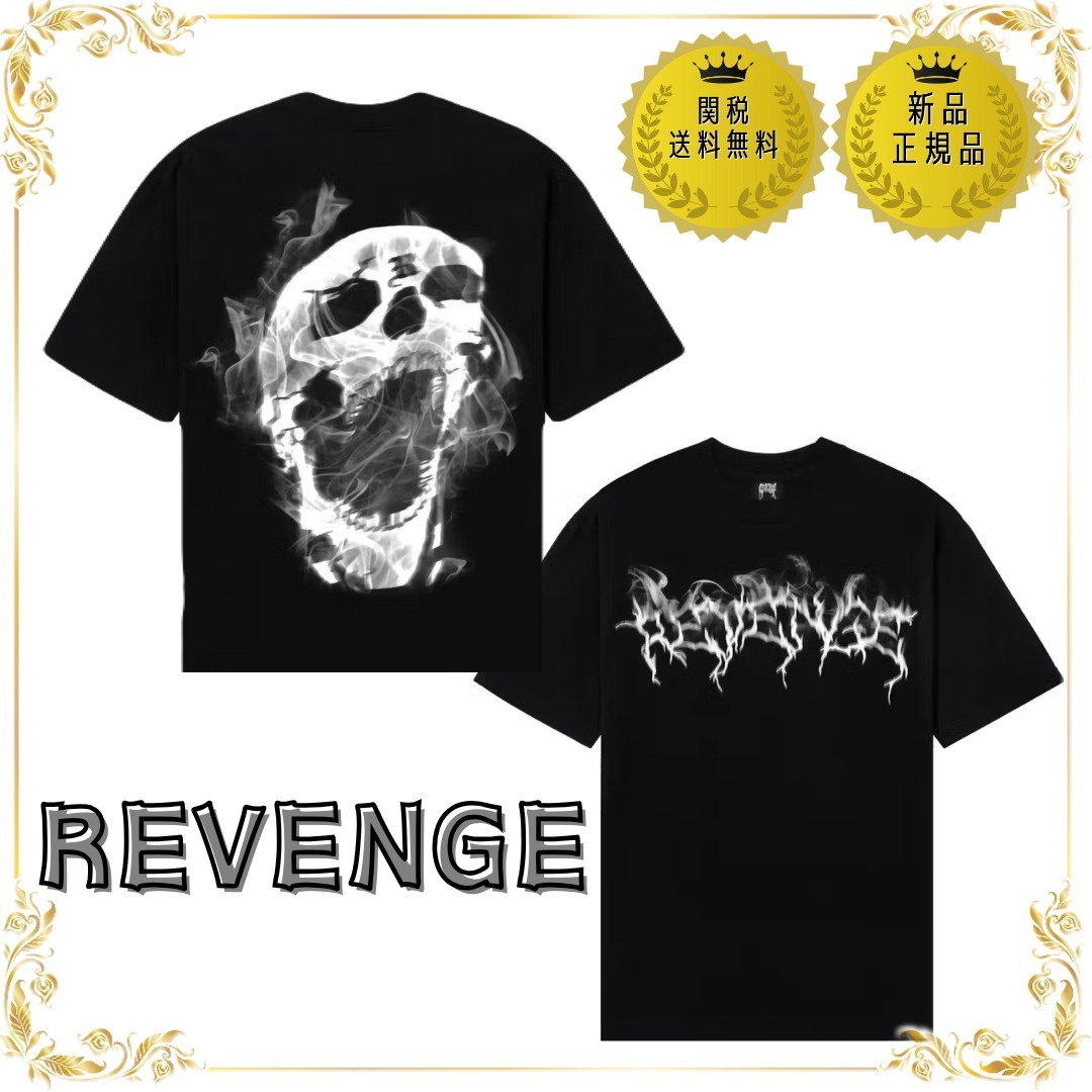 REVENGE Lightning Smoke Tシャツ Black○関送無料○