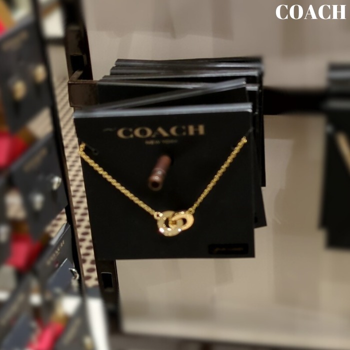 国内発送**COACH** オープン サークル パール ネックレス COACH ネックレス オープン サークル パール ペンダント ギフト