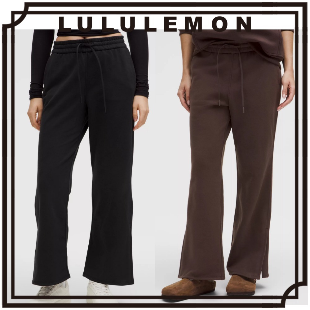 【すぐ届く】lululemon フリース スプリットヘムパンツ 直営買付
