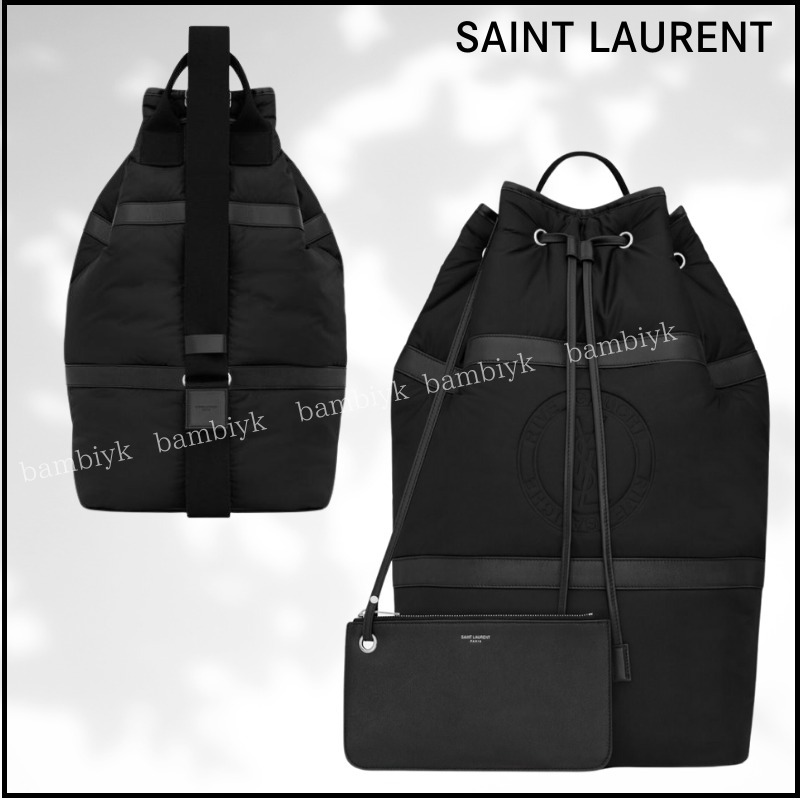 【SAINT LAURENT】リヴゴーシュ エコナイロン ショルダーバッグ