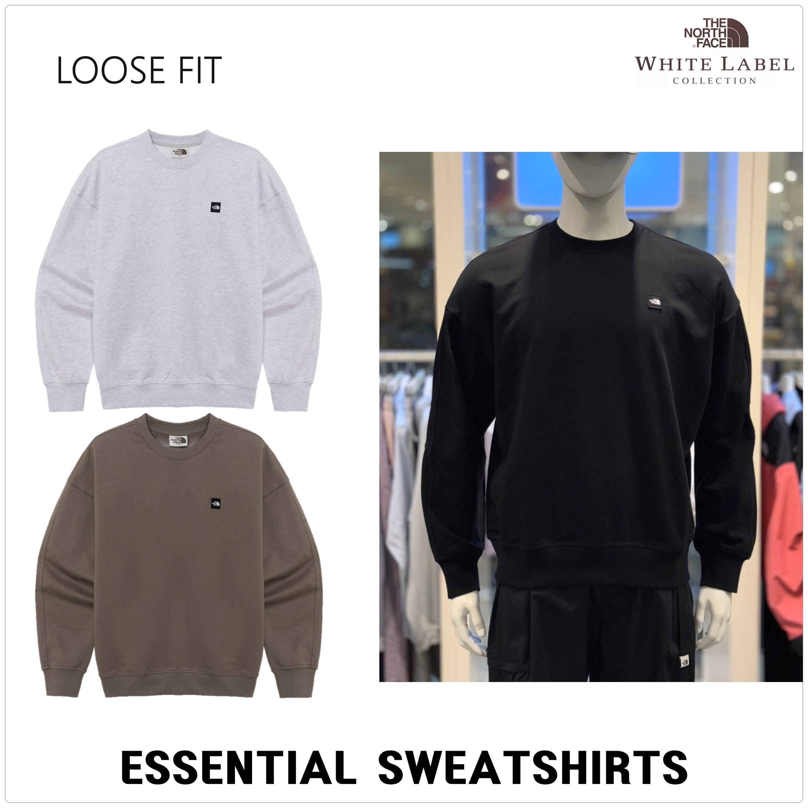 [ノースフェイス]ESSENTIAL スウェットシャツ★新作・25SS★男女