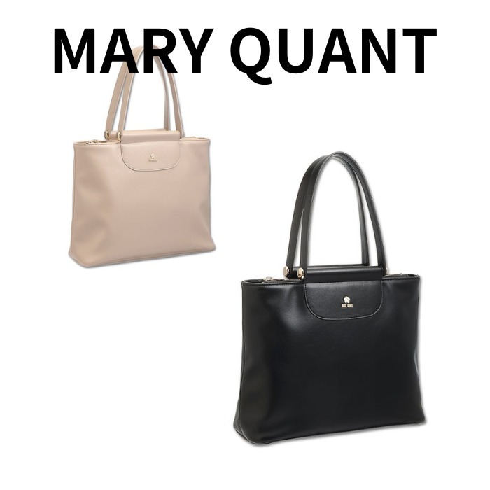 通勤通学【MARY QUANT】シンプルデイジーアクセント トート 2way
