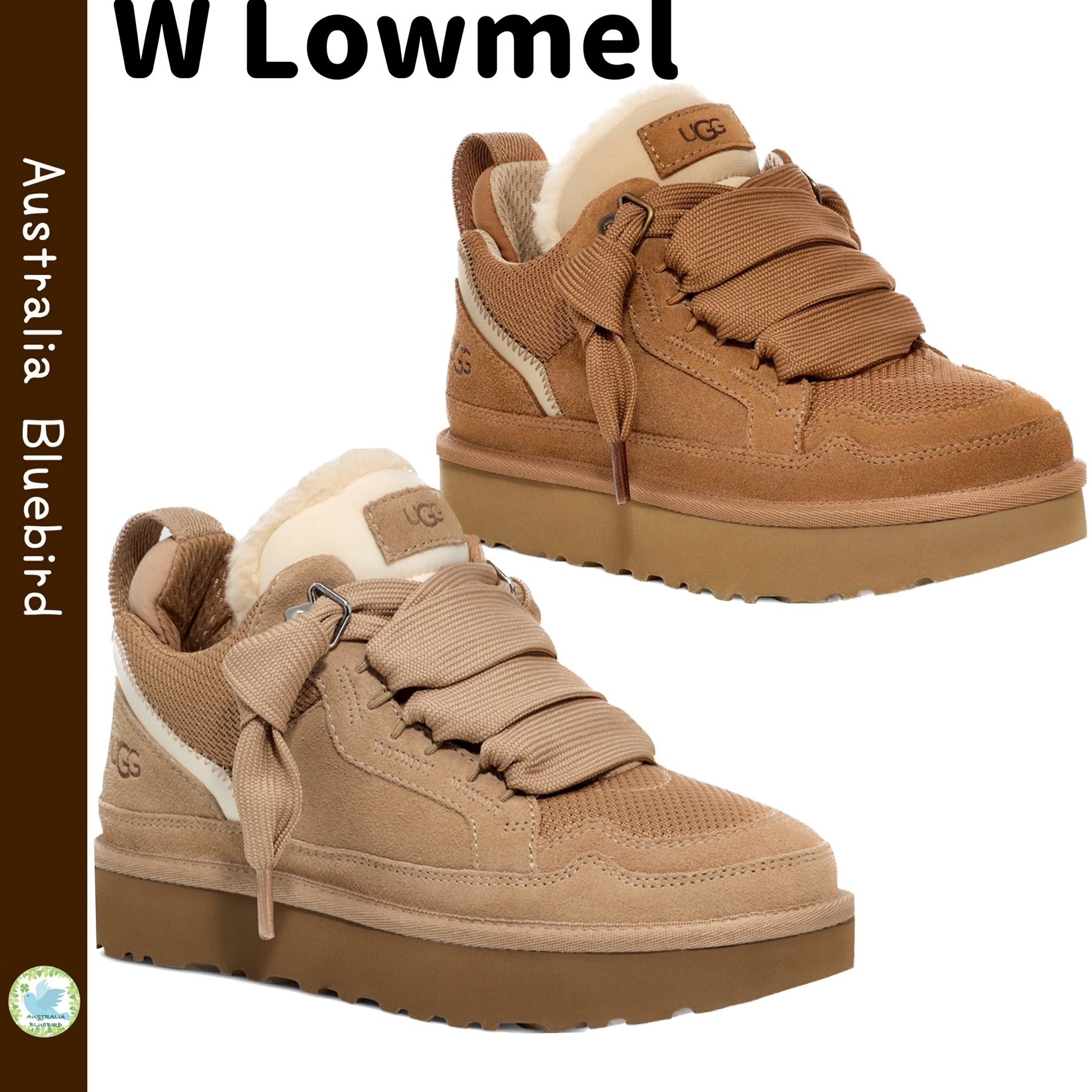 関税込み★UGG★Lowmel ローメル 厚底スニーカー ヒール4.4cm