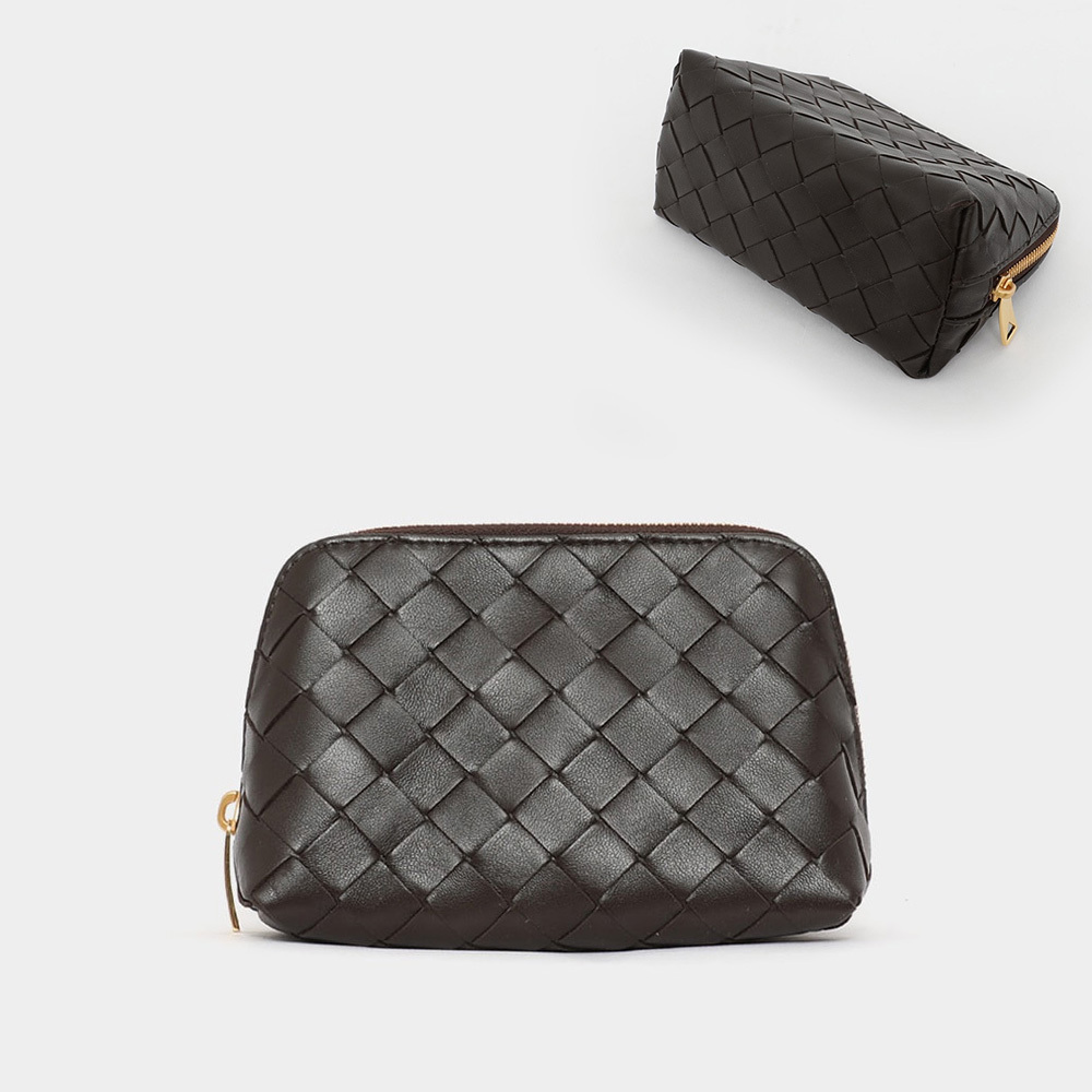 関税負担なし☆BOTTEGA VENETA イントレチャート コスメポーチ
