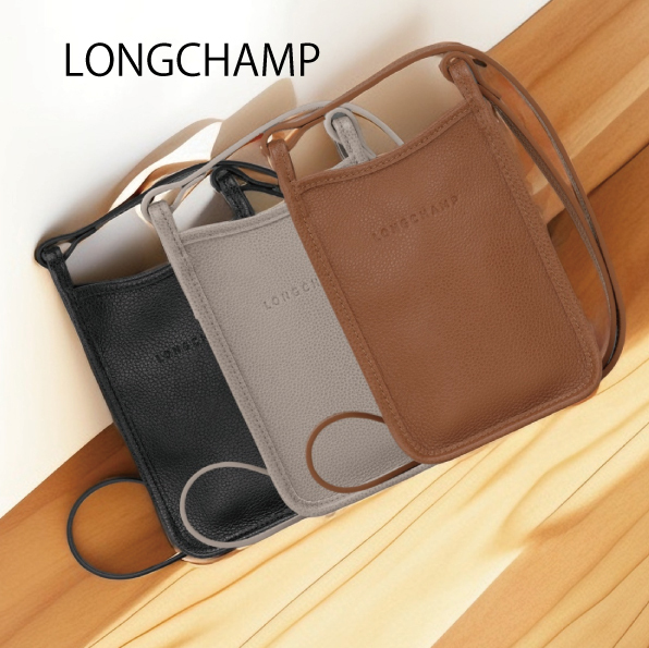 【LONGCHAMP】Le Foulonne Phone case スマホショルダーバッグ
