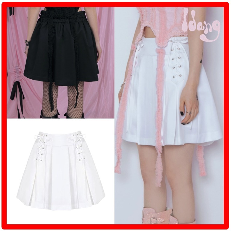 ☆韓国の人気☆【idang club】☆eyelet skir.t☆