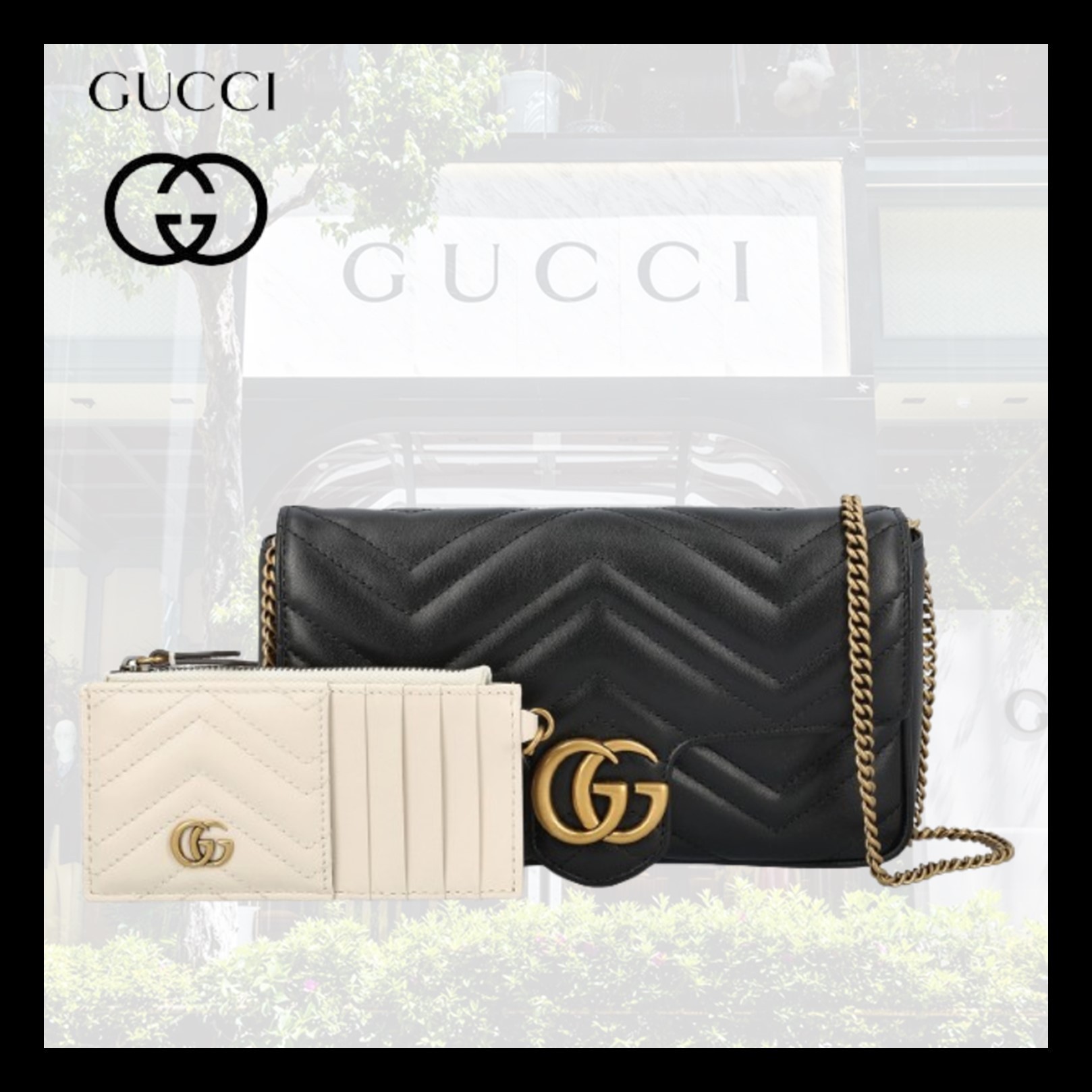 【GUCCI】GGマーモント スーパーミニバッグ
