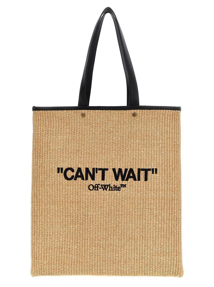 Off-White ロゴ刺繍 DayOff ハンドバッグラフィア編みデザイン