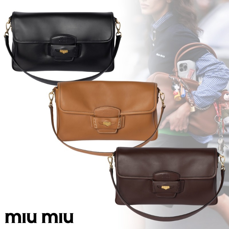 ランウェイ★MiuMiu ミュウミュウ Penny ペニー レザーバッグ