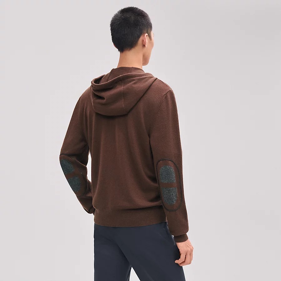 上品スポーティ【HERMES】パーカ コーデ万能 シンプル フーディ フーデッドジップアップ・パーカ | Hermès - エルメス-公式サイト