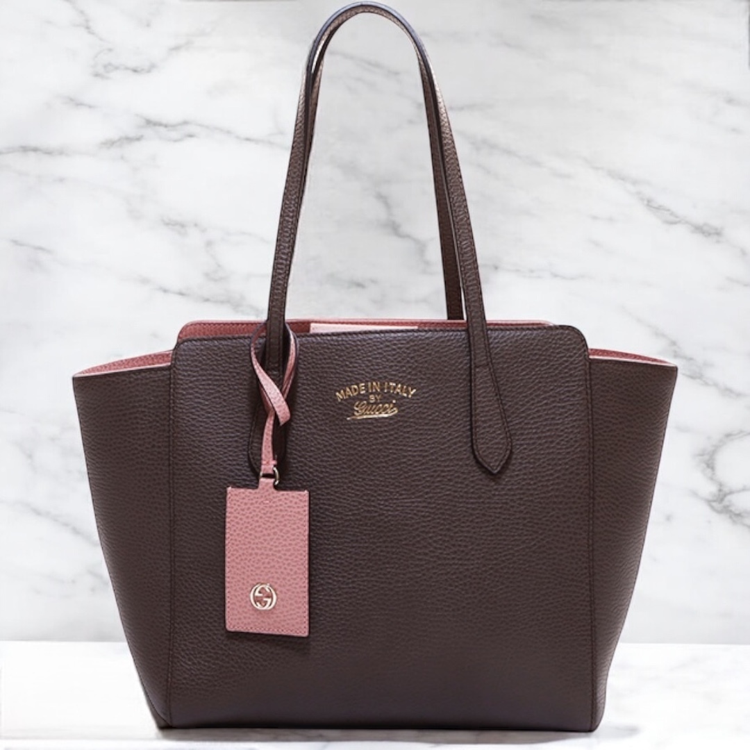 【VINTAGE】GUCCI ロゴ ハンドバッグ
