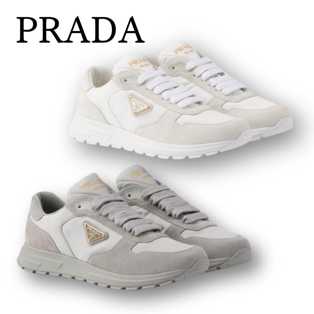 Re-Nylon スエードカーフスキン Prax 2.0スニーカー
