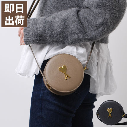 ☆人気【AMI PARIS】☆ラウンドショルダーバッグ☆ ラウンド AMI PARIS(アミ パリス) ショルダーバッグ・ポシェット