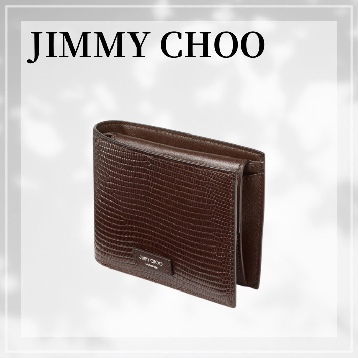 JIMMY CHOO☆ ルカ コーヒー メンズ ウォレット
