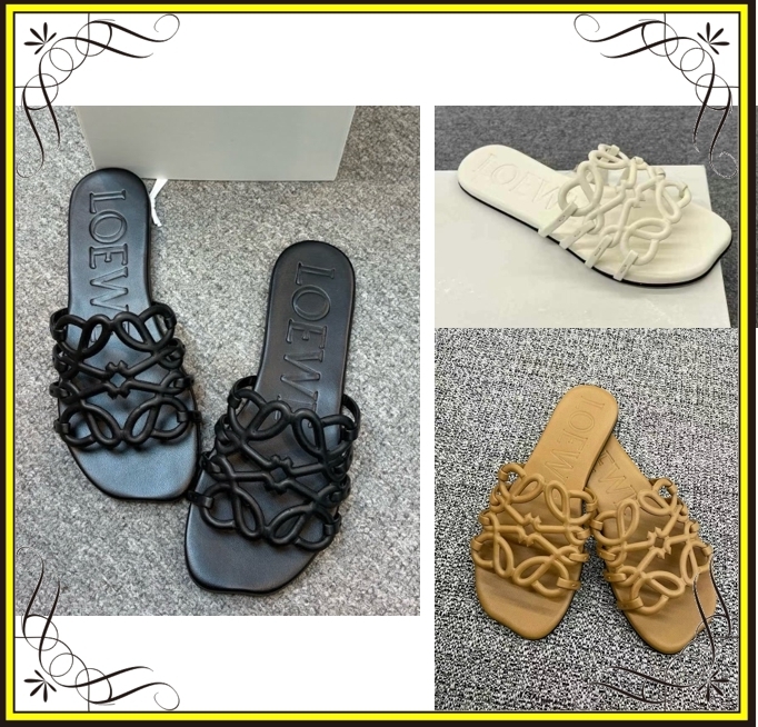 【LOEWE】ロエベ ペタル アナグラム スライド サンダル ロゴ