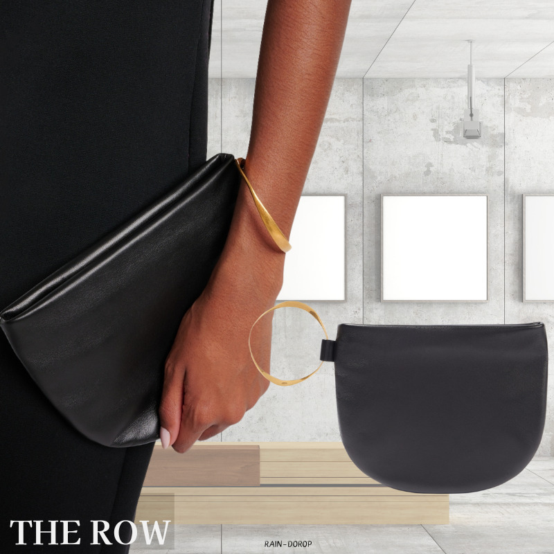 ★完売必至★THE ROW Geo leather clutch ジオレザークラッチ Geo leather clutch in black - The Row | Mytheresa
