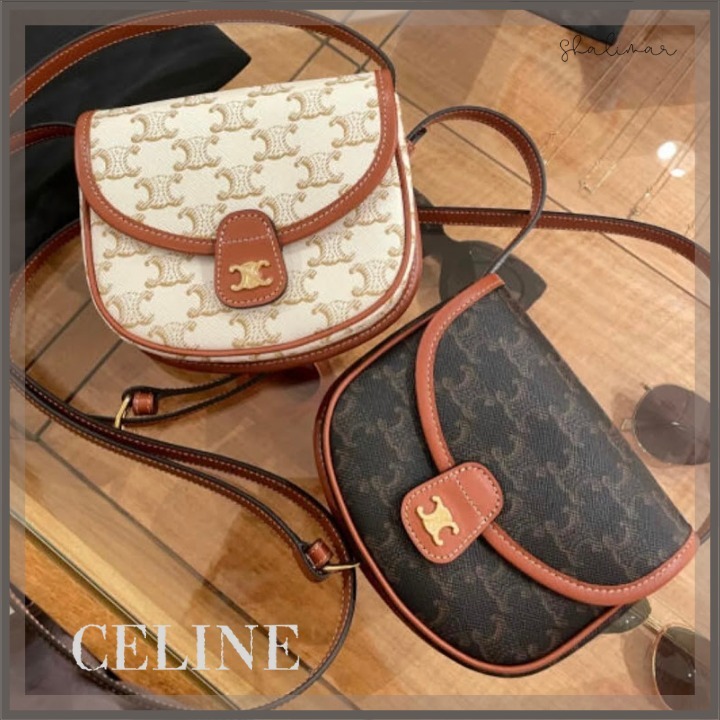 安心の関税込み【CELINE】かわいいトリオンフMINIサドルバック