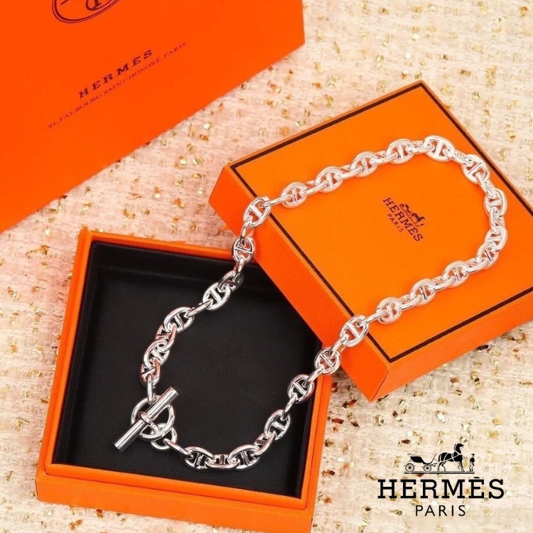 【希少 入手困難】HERMES シェーヌダンクル ネックレス メンズ