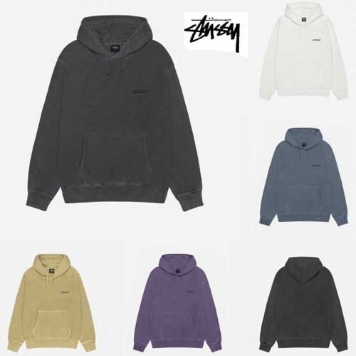 【STUSSY】JUMBO HOODIE PIGMENT DYED ユニセックス R5260