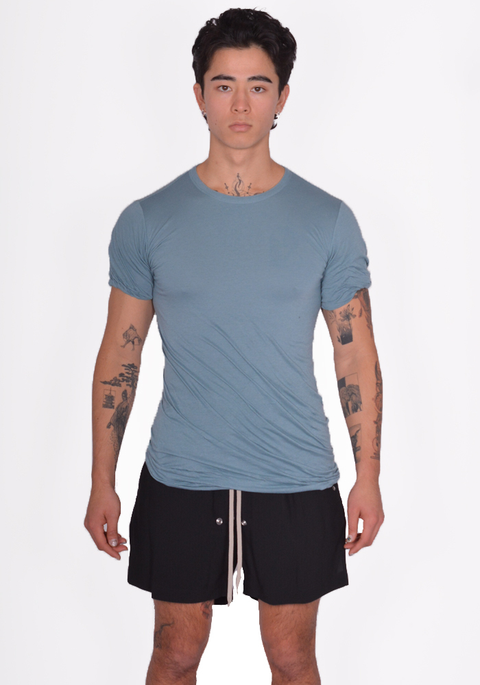 [正規店出品] RICK OWENS MEN DOUBLE LAYERED T-SHIRT MOUTHWASH
