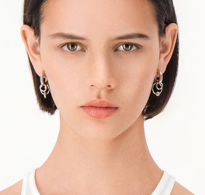 フランス発☆Justine Clenquet☆Gina アシンメトリ フープピアス フランス発 ☆Justine Clenquet☆ Anna フープ ピアス (Justine