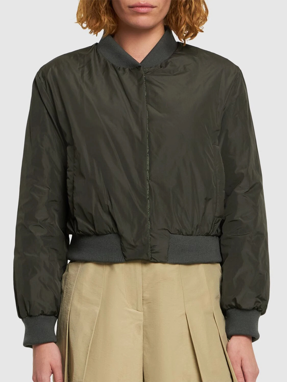☆人気【Max Mara】☆BSOFT リバーシブル ボンバージャケッ.ト☆ アウトレット☆ MaxMara リバーシブルボンバージャケット BSOFT