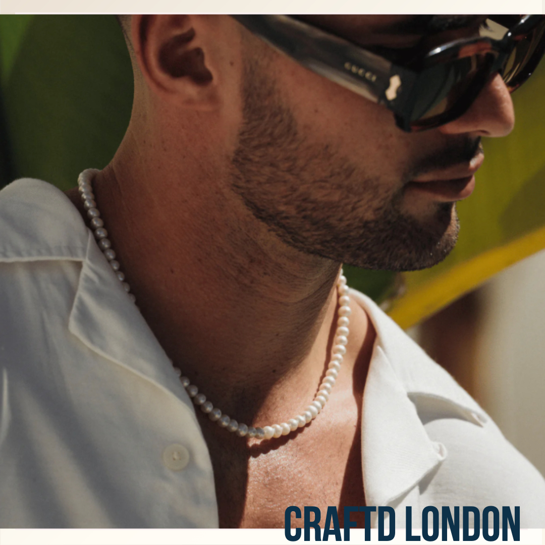 レイヤードししやすい《CRAFTD London》パールネックレス
