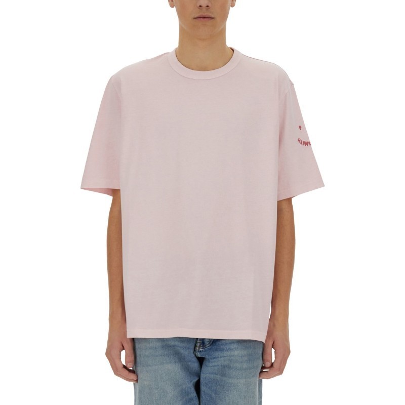 Tシャツ・カットソー Paul Smith T-SHIRT WITH EMBROIDERY PS HAPPY