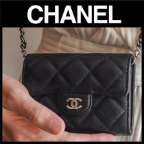 シャネル CHANEL 長財布 アイコン ブラック 薄型 【32】