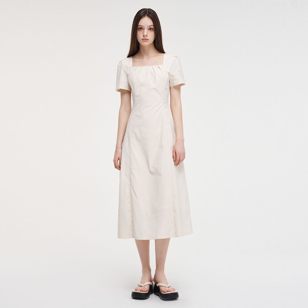 ワンピース ETMON Bolero Pintuck Dress, Cream