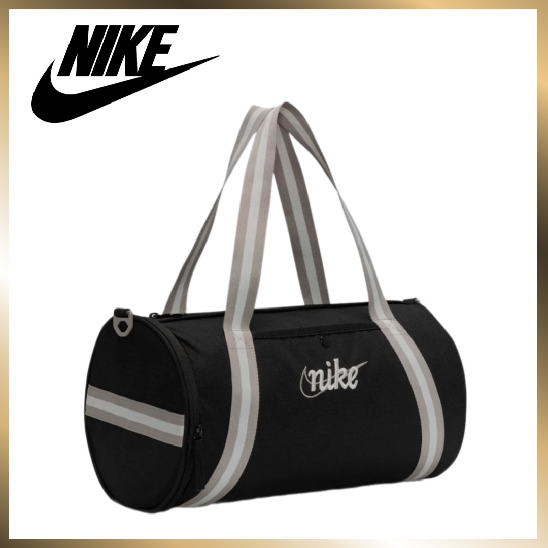 ◇Nike◇ Heritage Retro Duffel Bag 13L Black College Gray Su