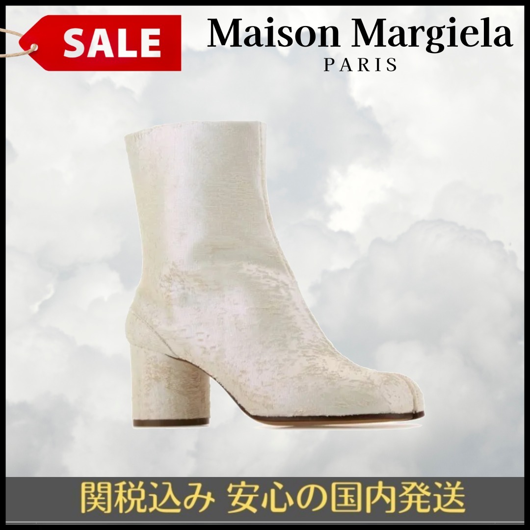 VIP SALE【Maison Margiela】ホワイトレザー タビ ブーツ