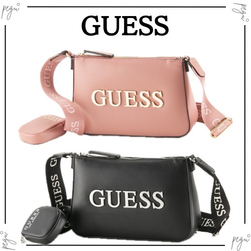 【Guess】国内発送 ショルダーバッグ MAISEY ゲス ロゴ ポーチ付
