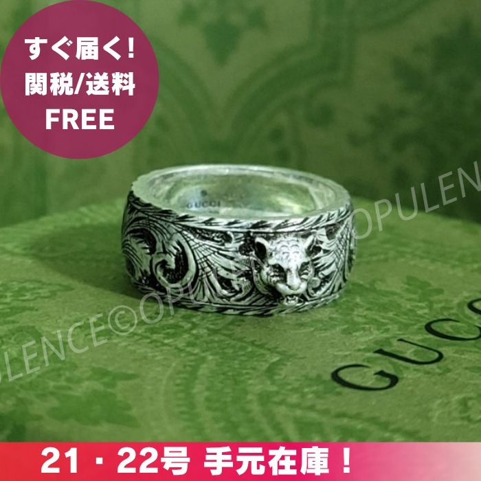 GUCCI グッチ 人気 キャットヘッド リング/指輪 シルバー925