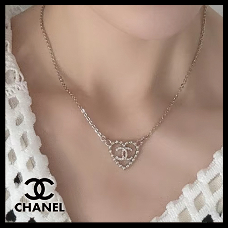 国内発送【チャーミングなハートが可愛い】CHANEL ネックレス