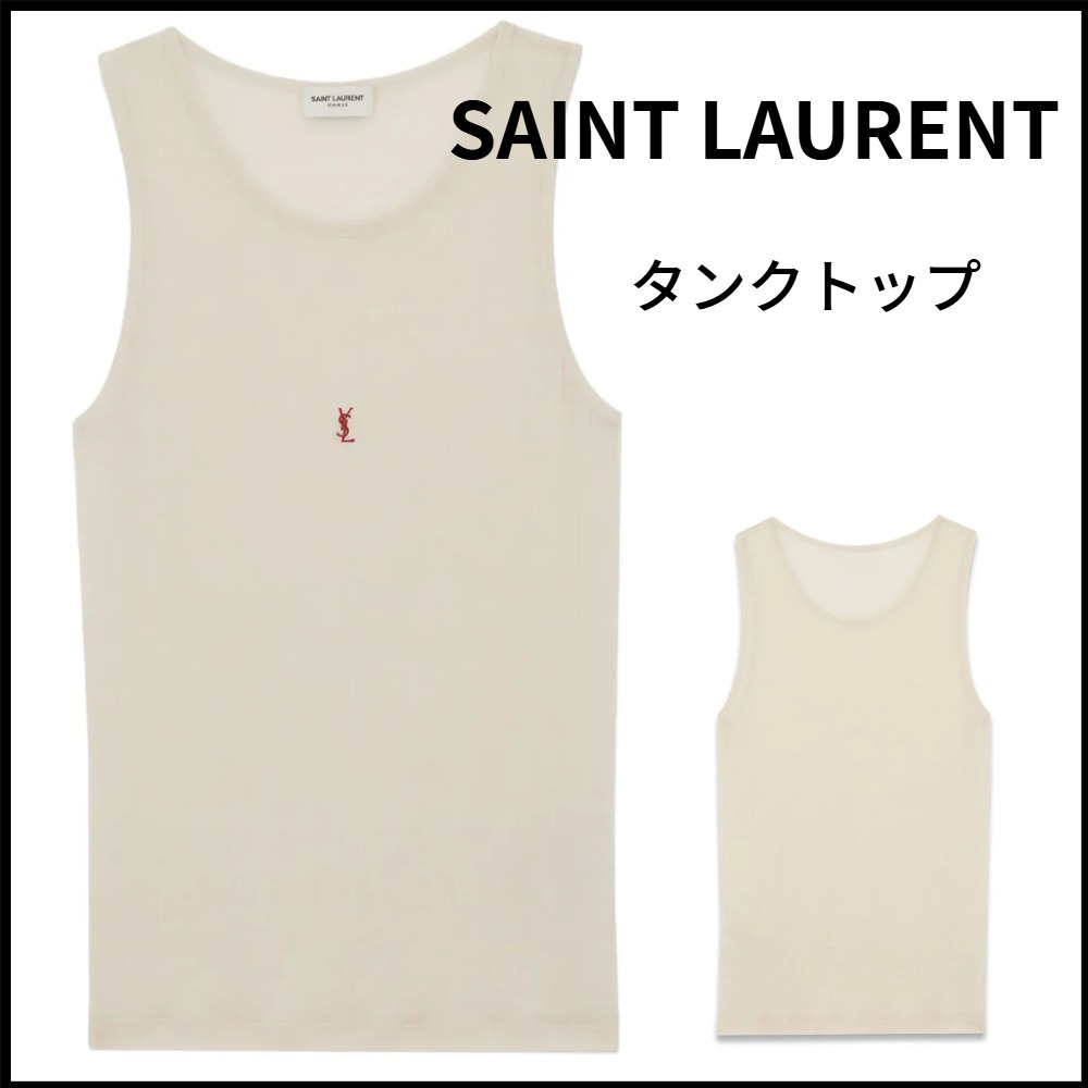 SAINT LAURENT】関税込☆Cassandre tank topタンクトップ