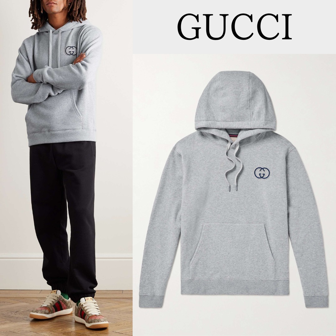 【国内発送関税込】【GUCCI】コットンジャージー フーディ―