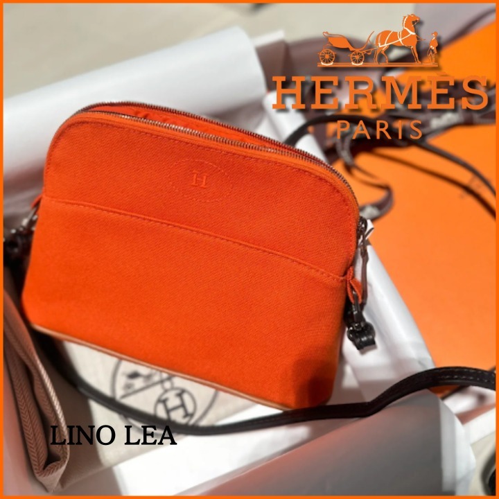 可愛い♡》HERMES ボリードポーチ ミニ 21cm