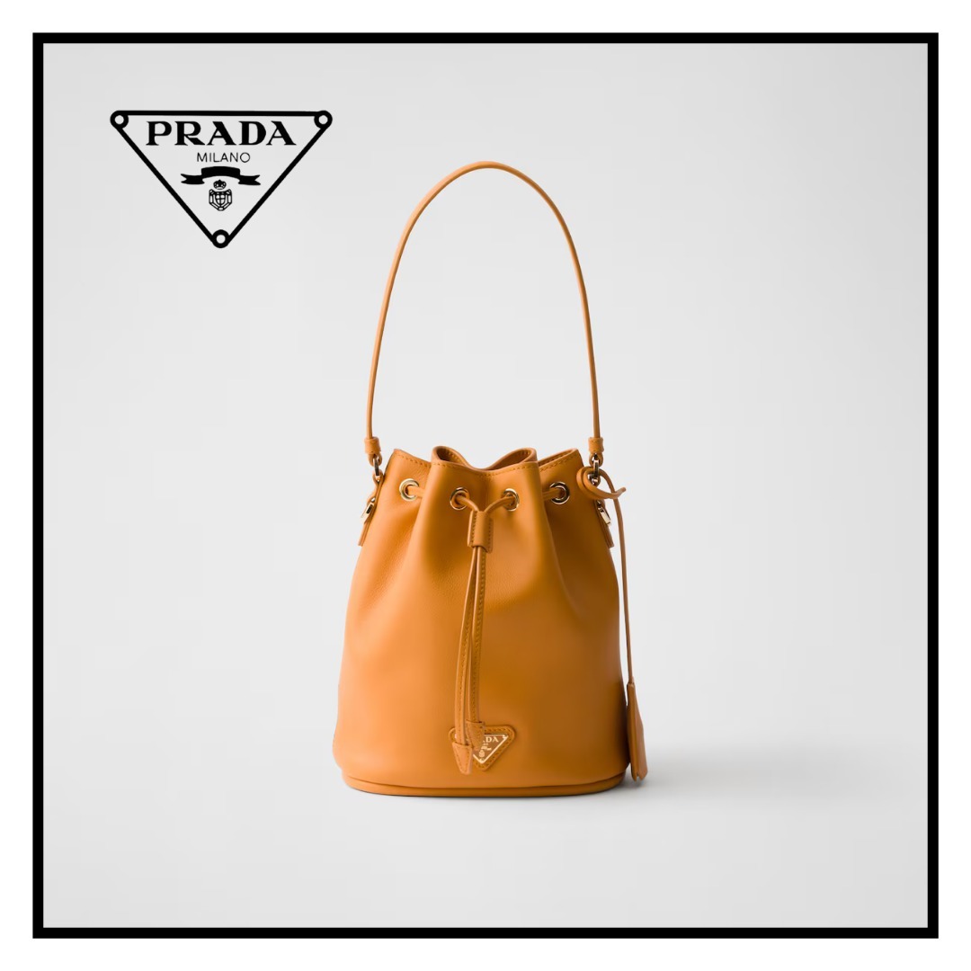 【PRADA】レザー ミニバッグ★1BE067_2CYS_F0287_V_ZOH★黄色