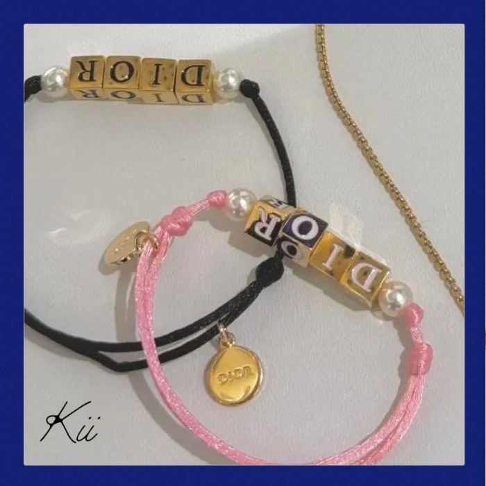 【ダイスが可愛い♡】Dior D-Dice ブレスレット DIOR | D-Dice ブレスレット コットン・ラッカー・メタル